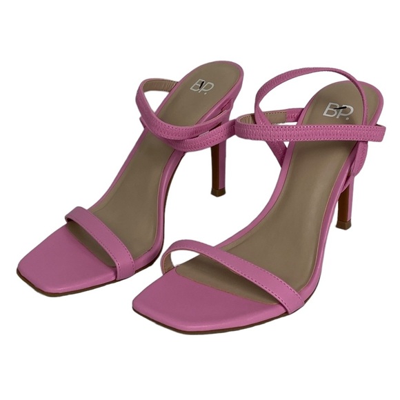 Nordstrom Square Toe Heels Size 6.5 Vanessa BP Pink‎ Begonia 4" Heeled Sandals - Picture 5 of 13